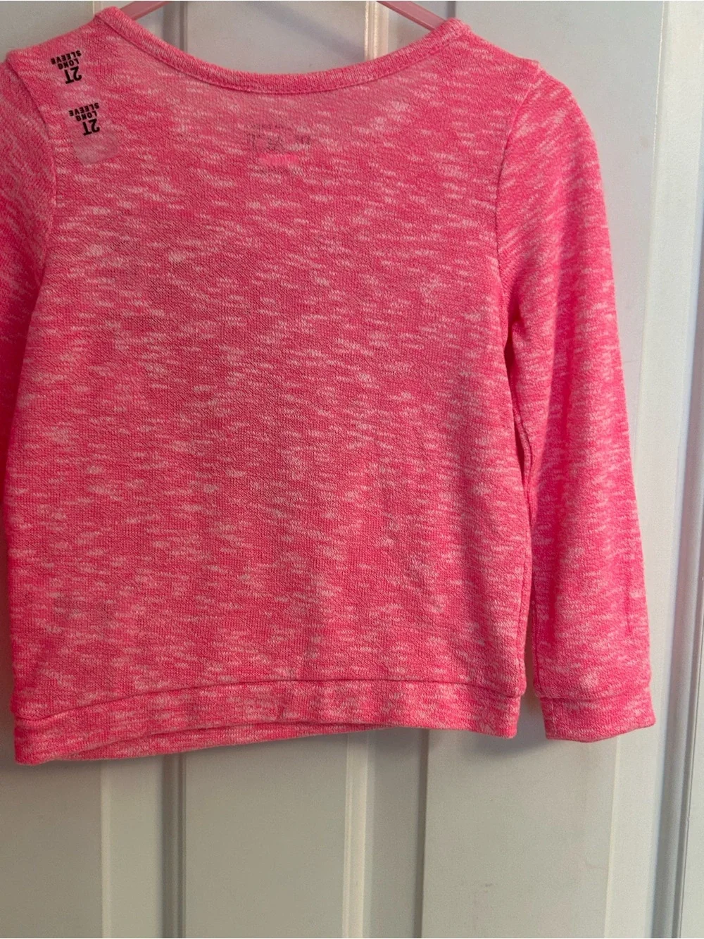 NWT- Girls The Children’s Place Pink Heart Graphic Long-Sleeve Top